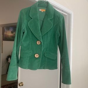 Tulle brand corduroy jacket from Anthropologie.Green. Great shape, rarely worn.